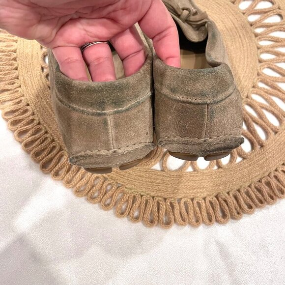 Prada Suede Bow Drivers Tan Leather Size EU 38 - Picture 10 of 15